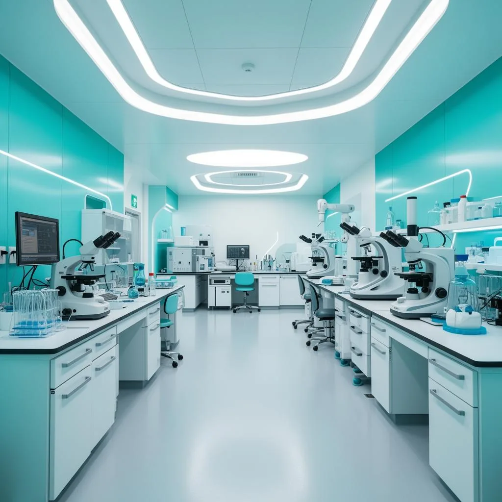 A senior clinician reviewing a patient's results