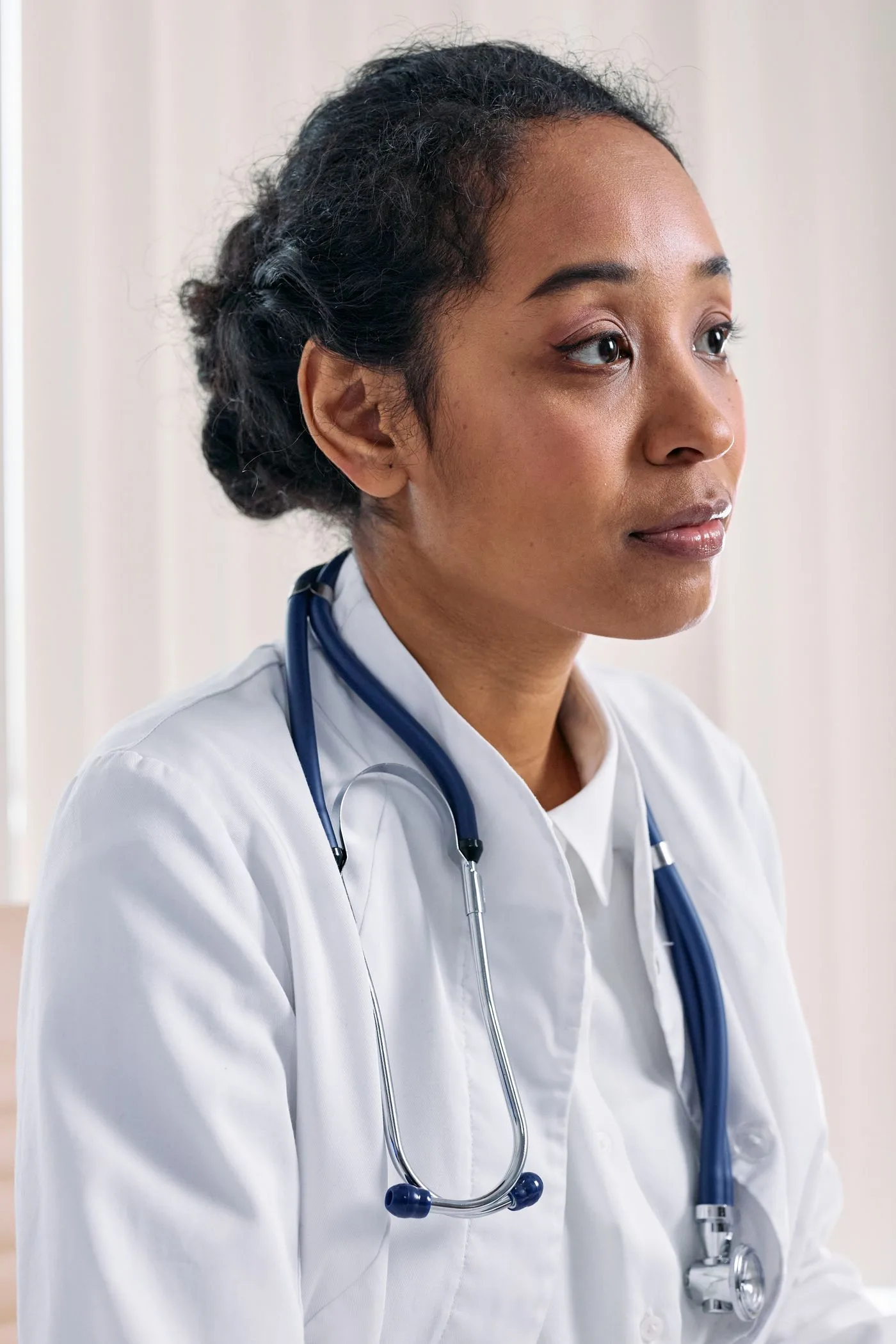 A clinician in a clinic