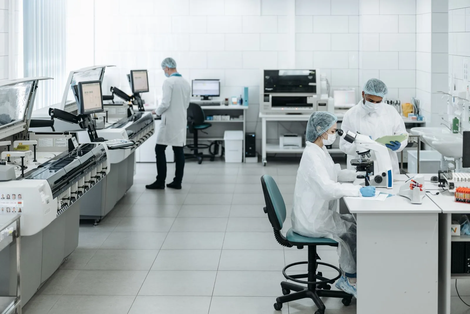 A genomics laboratory